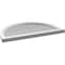 Ekena Millwork Round Top Surface Mount PVC Gable Vent w/ 2"W x 2"P Brickmould Sill Frame, 36"W x 24"H GVPRT36X2403SN - alternate 2
